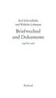 Karl Schwedhelm und Wilhelm Lehmann. Briefwechsel und Dokumente 1948-1967