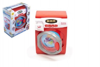 Pračka plast 22cm na baterie se zvukem a světlem v krabici