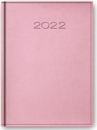 Kalendarz 2022 Dzienny A5 Vivella Różowy 21D-18