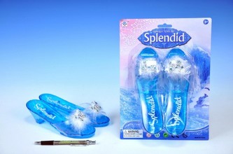 Střevíčky Princezna zimní plast 19cm na kartě