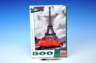 Puzzle Citroen u Eiffelovky 33x47cm 500 dílků v krabici 23x33x3,5cm