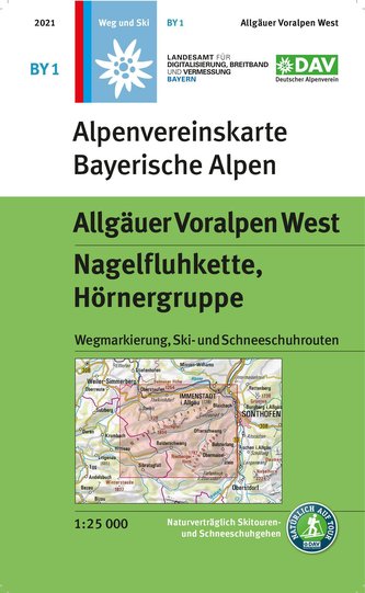 Allgäuer Voralpen West, Nagelfluhkette, Hörnergruppe 1:25 000