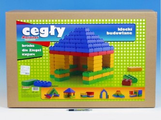 Kostky stavebnice plast 80x51x35cm 30ks v krabici