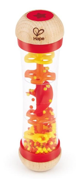 Grzechotka z koralikami - czerwona HAPE