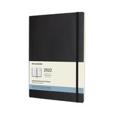 Moleskine Měsíční diář 2022 měkký černý XL
