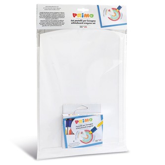 Voskové suché pastelky PRIMO na hladké povrchy, sada 8ks, bílá tabule 35x24cm