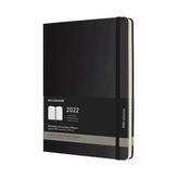 Moleskine Vertikální PRO diář 2022 tvrdý černý XL