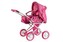 Kočárek pro panenky hluboký menší plast/kov 62x37x66cm v krabici 3+