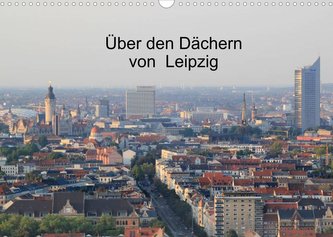Über den Dächern von Leipzig (Wandkalender 2022 DIN A3 quer)