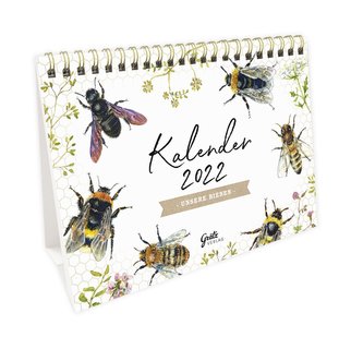 Tischkalender 2022 - Wilde Bienen
