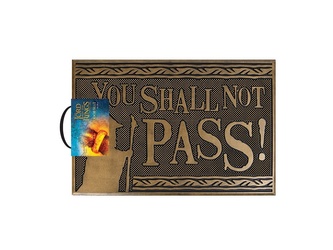 Gumová rohožka The Lord Of The Rings|Pán prstenů: You Shall Not Pass (60 x 40 cm) hnědá