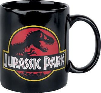 Keramický hrnek Jurský park: Logo (objem 315 ml) černý