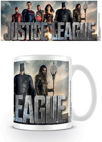 Bílý keramický hrnek Justice League|Liga Spravedlivých: Teaser (objem 315 ml)