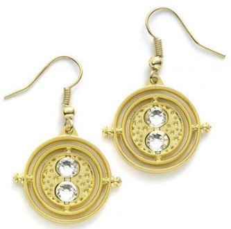 Pozlacené náušnice Harry Potter: Time Turner (2 x 2 cm)