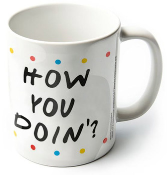 Keramický hrnek Friends|Přátelé: How You Doin' (objem 315 ml) bílý