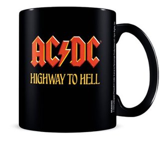 Keramický hrnek AC/DC: Highway To Hell (objem 315 ml) černý