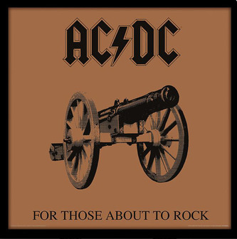 Plakát v rámu AC/DC: For Those About To Rock(31,5 x 31,5 cm)