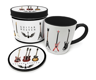 Dárkový set v plechové krabičce Guitar Heaven: Legendary Guitars (objem hrnku 370 ml)