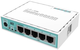 MikroTik RouterBOARD RB750Gr3 hEX/ 880 MHz/ 256 MB RAM/ 5x Gigabit LAN/ Router OS L4