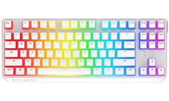 SPC Gear klávesnice GK630K Onyx white Tournament  / mechanická / Kailh Blue / RGB / kompaktní / US layout / bílá