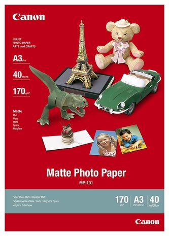 Canon fotopapír MP-101 - A3 - 170g/m2, matný, 40ks