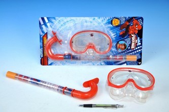 Brýle a šnorchl Spiderman na kartě 3+