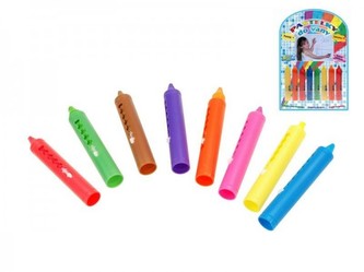 Pastelky mýdlové do vany omyvatelné, 8 barev, 8ks na kartě