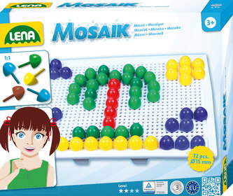 Mozaika klobouček, 72 kloboučků, v krabičce