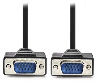 NEDIS kabel VGA (D-SUB)/ zástrčka VGA - zástrčka VGA/ černý/ 5m