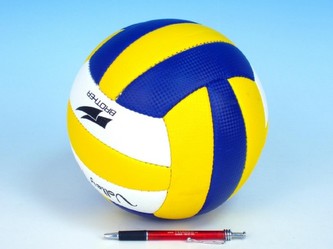 Míč volejbalový šitý kůže 22cm 270g