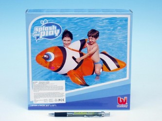 Lehátko Ryba klaun nafukovací s úchyty 147x94cm v krabici