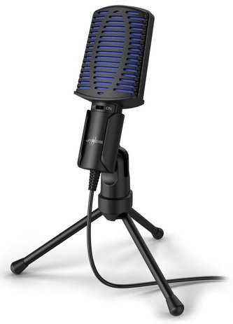 HAMA uRage gamingový mikrofon Stream 100/ citlivost -30 dB/ USB/ černý