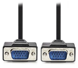 NEDIS kabel VGA (D-SUB)/ zástrčka VGA - zástrčka VGA/ černý/ 10m