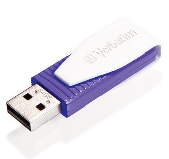 VERBATIM Flash disk Store 'n' Go Swivel/ 64GB/ USB 2.0/ fialová