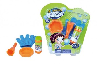 Bublifuk 56ml skákající bubliny s rukavicí pro jednoho hráče na kartě