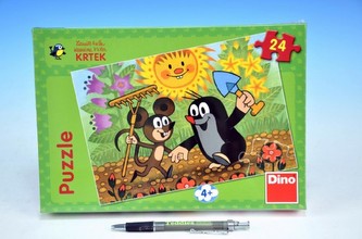 Puzzle Krtek a Myška 24 dílků v krabici