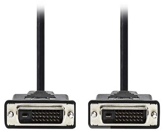 NEDIS kabel DVI/ 24+1pinová zástrčka DVI-D - 24+1pinová zástrčka DVI-D/ černý/ 3m