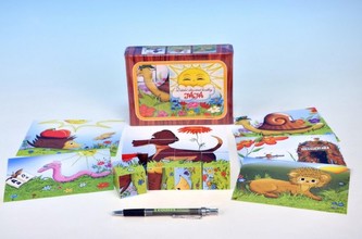 Kostky kubus Jája dřevo 12ks v krabičce