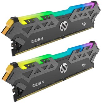 HP Gaming V8 16GB DDR4 3200 MHz / DIMM / CL16 / 1,35V / Heat Shield / RGB / Černá  / KIT 2x 8GB