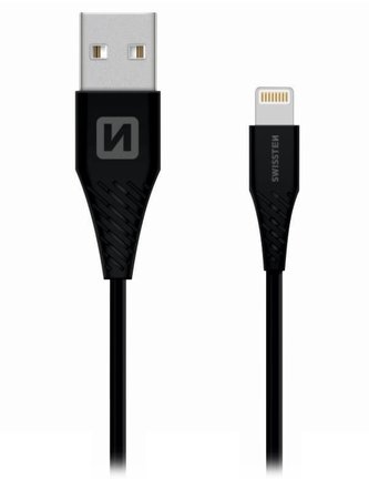 Swissten Datový Kabel Tpe Usb / Lightning Mfi 1,2 M Černý