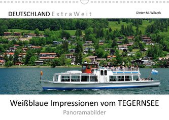 Weißblaue Impressionen vom TEGERNSEE Panoramabilder (Wandkalender 2022 DIN A3 quer)