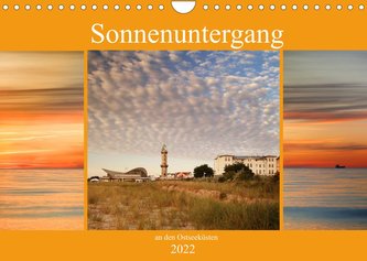Sonnenuntergang an der Ostsee (Wandkalender 2022 DIN A4 quer)