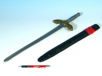 Meč černý plast 56,5cm
