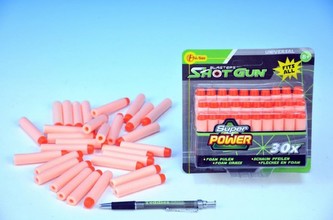Náhradní pěnové náboje do pistole 30ks na kartě
