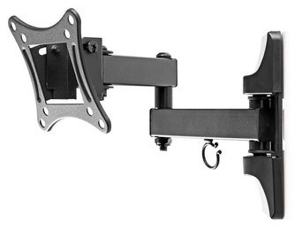 NEDIS nástěnný držák pro LCD a TV/ 13 - 27 \"/ nosnost 15 kg/ náklon ± 20°/ otáčení 180°/ kloubový (3 klouby)