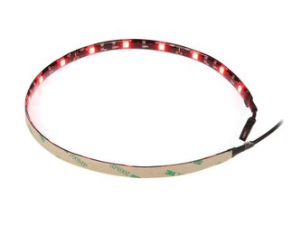 AKASA LED pásek Vegas M / AK-LD05-50RD / 15x LED / 10x magnet / 12V / 50cm / 4-pin / červený