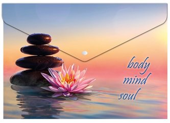 Koperta A5 na napę z nadrukiem PP Zen