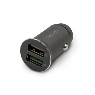 i-tec autonabíječka 2x USB QC 3.0/ 36 W/ 12V-24V/ černá