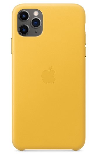 Apple iPhone 11 Pro Max Leather Case - Meyer Lemon