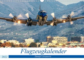 Flugzeugkalender (Wandkalender 2022 DIN A3 quer)